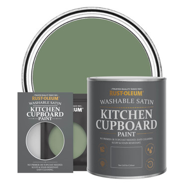 Kitchen Cupboard Paint, Satin Finish - ALL GREEN