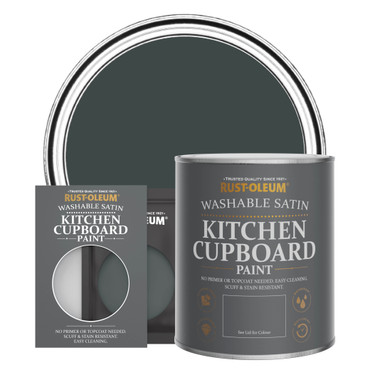 Kitchen Cupboard Paint, Satin Finish - BLACK SAND