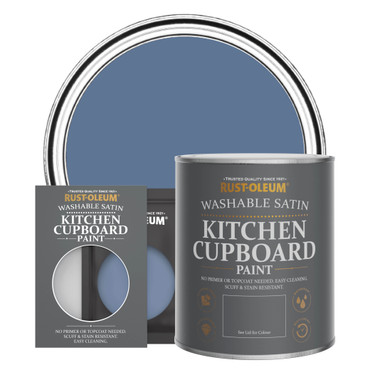 Kitchen Cupboard Paint, Satin Finish - BLUE RIVER