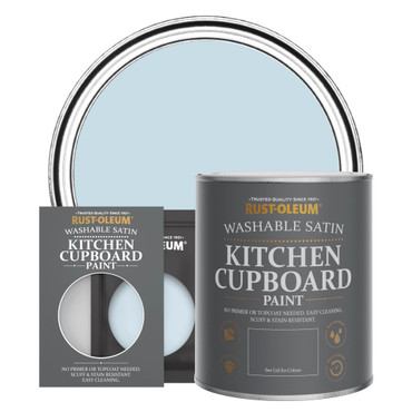 Kitchen Cupboard Paint, Satin Finish - BLUE SKY