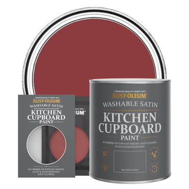 Kitchen Cupboard Paint, Satin Finish - EMPIRE RED