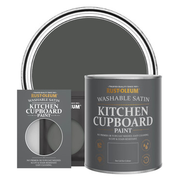 Kitchen Cupboard Paint, Satin Finish - GRAPHITE