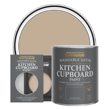 Kitchen Cupboard Paint, Satin Finish - SALTED CARAMEL