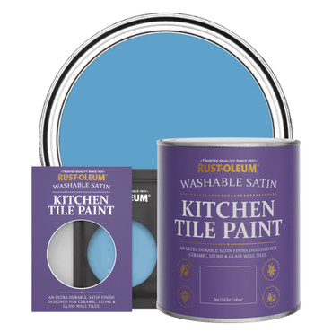 Kitchen Tile Paint, Satin Finish - CERULEAN