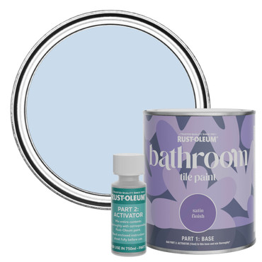 Bathroom Tile Paint, Satin Finish - Blue Sky 750ml