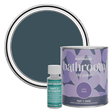 Bathroom Tile Paint, Satin Finish - Evening Blue 750ml