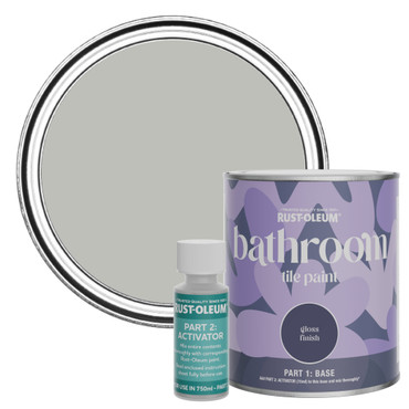 Bathroom Tile Paint, Gloss Finish - Flint 750ml