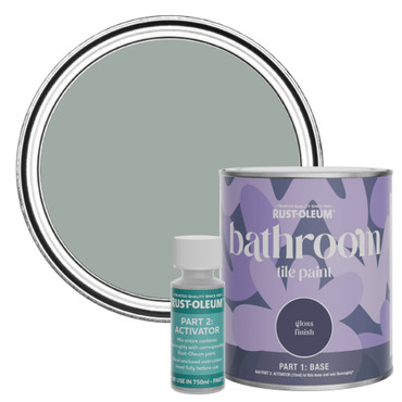 Bathroom Tile Paint, Gloss Finish - Pitch Grey 750ml