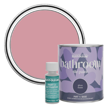 Bathroom Tile Paint, Gloss Finish - Dusky Pink 750ml