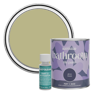 Bathroom Tile Paint, Gloss Finish - Sage Green 750ml