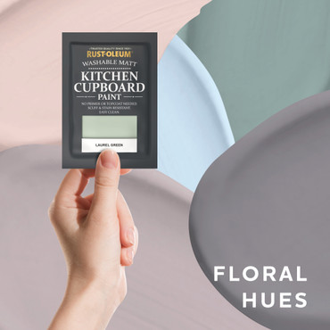 KITCHEN CUPBOARD PAINT TESTER COLLECTION - FLORAL HUES