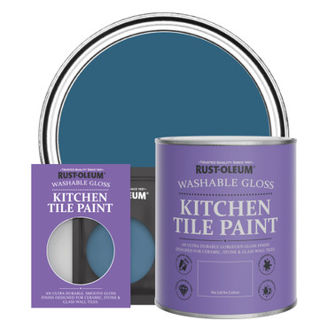 Kitchen Tile Paint, Gloss Finish - COBALT