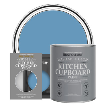 Kitchen Cupboard Paint, Gloss Finish - CORNFLOWER BLUE