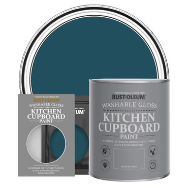 Kitchen Cupboard Paint, Gloss Finish - Commodore Blue