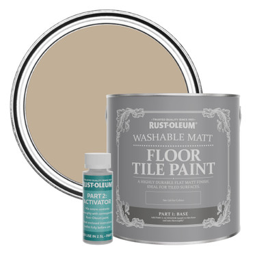 Floor Tile Paint, Matt Finish - Salted Caramel 2.5L