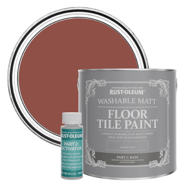 Floor Tile Paint, Matt Finish - Fire Brick 2.5L