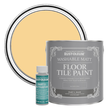 Floor Tile Paint, Matt Finish - Mustard 2.5L