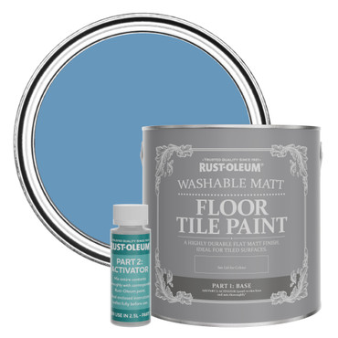 Floor Tile Paint, Matt Finish - Cornflower Blue 2.5L