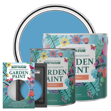 Garden Paint, Satin Finish - CERULEAN