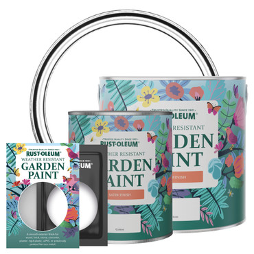 Garden Paint, Satin Finish - COTTON (WHITE)