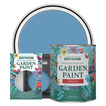 Garden Paint, Gloss Finish - CORNFLOWER BLUE