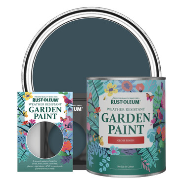 Garden Paint, Gloss Finish - EVENING BLUE