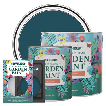 Garden Paint, Satin Finish - Commodore Blue