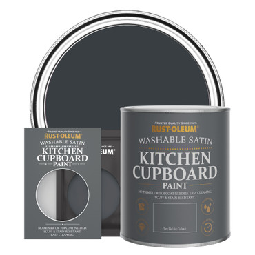 Kitchen Cupboard Paint, Satin Finish - ANTHRACITE (RAL 7016)
