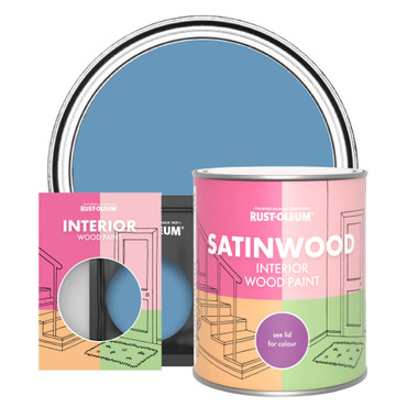 Interior Wood Paint, Satinwood - Cornflower Blue