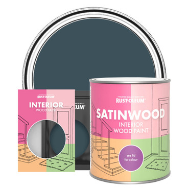 Interior Wood Paint, Satinwood - Evening Blue