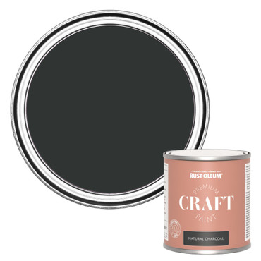 Premium Craft Paint - Natural Charcoal (Black) 250ml