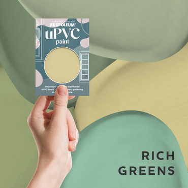 uPVC Paint Samples - Rich Greens Tester Box