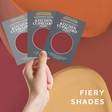 Kitchen Cupboard Paint Samples - Fiery Shades Tester Box