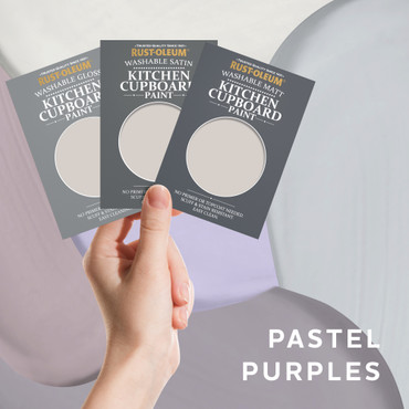 Kitchen Cupboard Paint Samples - Pastel Purples Tester Box