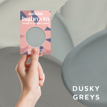 Bathroom Wood & Cabinet Paint Samples - Dusky Greys Tester Box