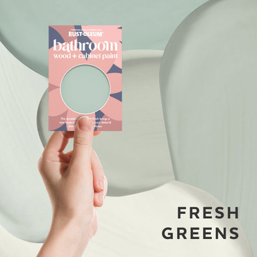 Bathroom Wood & Cabinet Paint Samples - Fresh Greens Tester Box