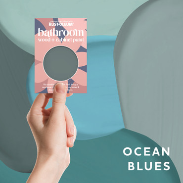 Bathroom Wood & Cabinet Paint Samples - Ocean Blues Tester Box