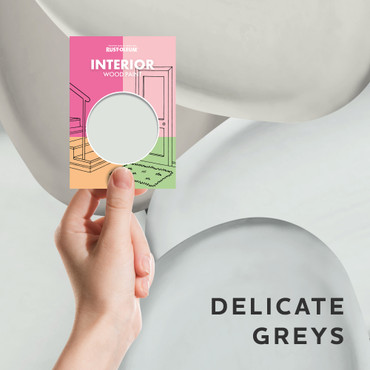 Interior Wood Paint Samples - Delicate Greys Tester Box