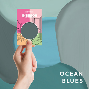 Interior Wood Paint Samples - Ocean Blues Tester Box