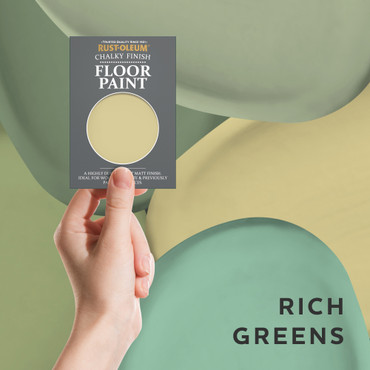 Floor (Wood & Concrete) Paint Samples - Rich Greens Tester Box