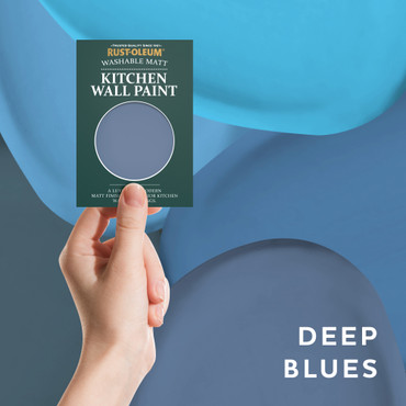 Kitchen Wall & Ceiling Paint Samples - Deep Blues Tester Box