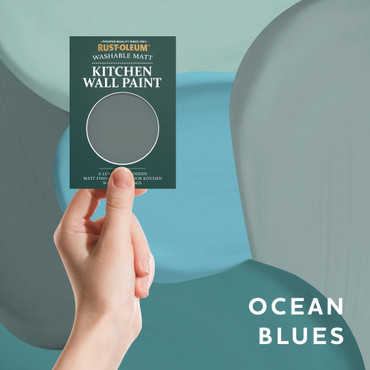 Kitchen Wall & Ceiling Paint Samples - Ocean Blues Tester Box