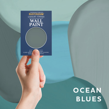 Wall & Ceiling Chalky Finish Paint Samples - Ocean Blues Tester Box