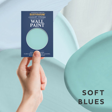 Wall & Ceiling Chalky Finish Paint Samples - Soft Blues Tester Box