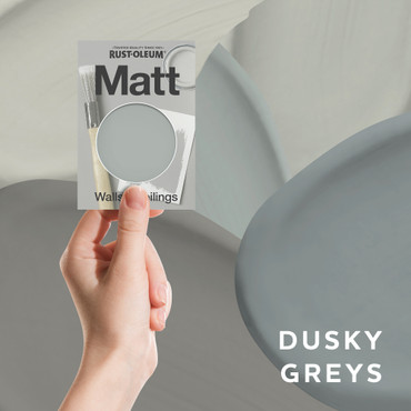 Wall & Ceiling Matt Emulsion Paint Samples - Dusky Greys Tester Box