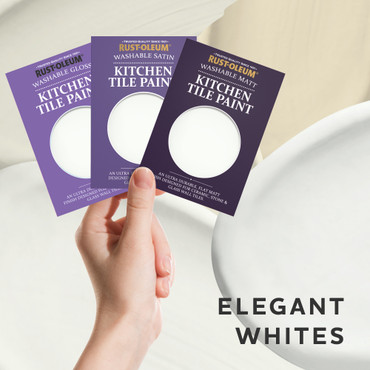 Kitchen Tile Paint Samples - Elegant Whites Tester Box