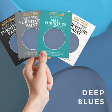 Furniture Paint Samples - Deep Blues Tester Box