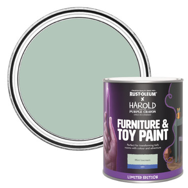 Furniture & Toy Paint, Satin Finish - Mint Icecream 750ml