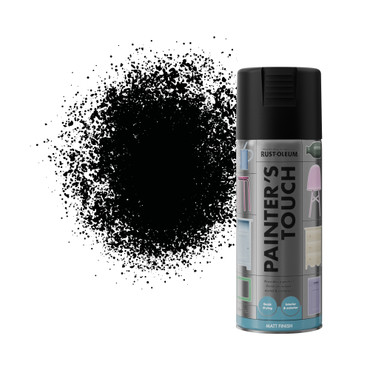 Painter's Touch Spray Paint, Matt Finish - Black 400ml