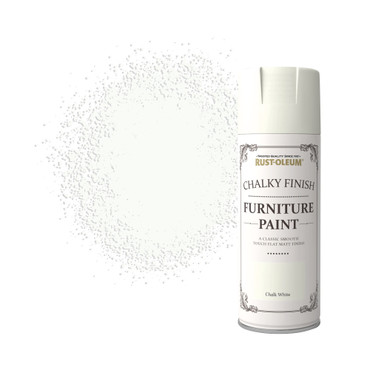 Chalky Finish Furniture Spray Paint - Chalk White 400ml